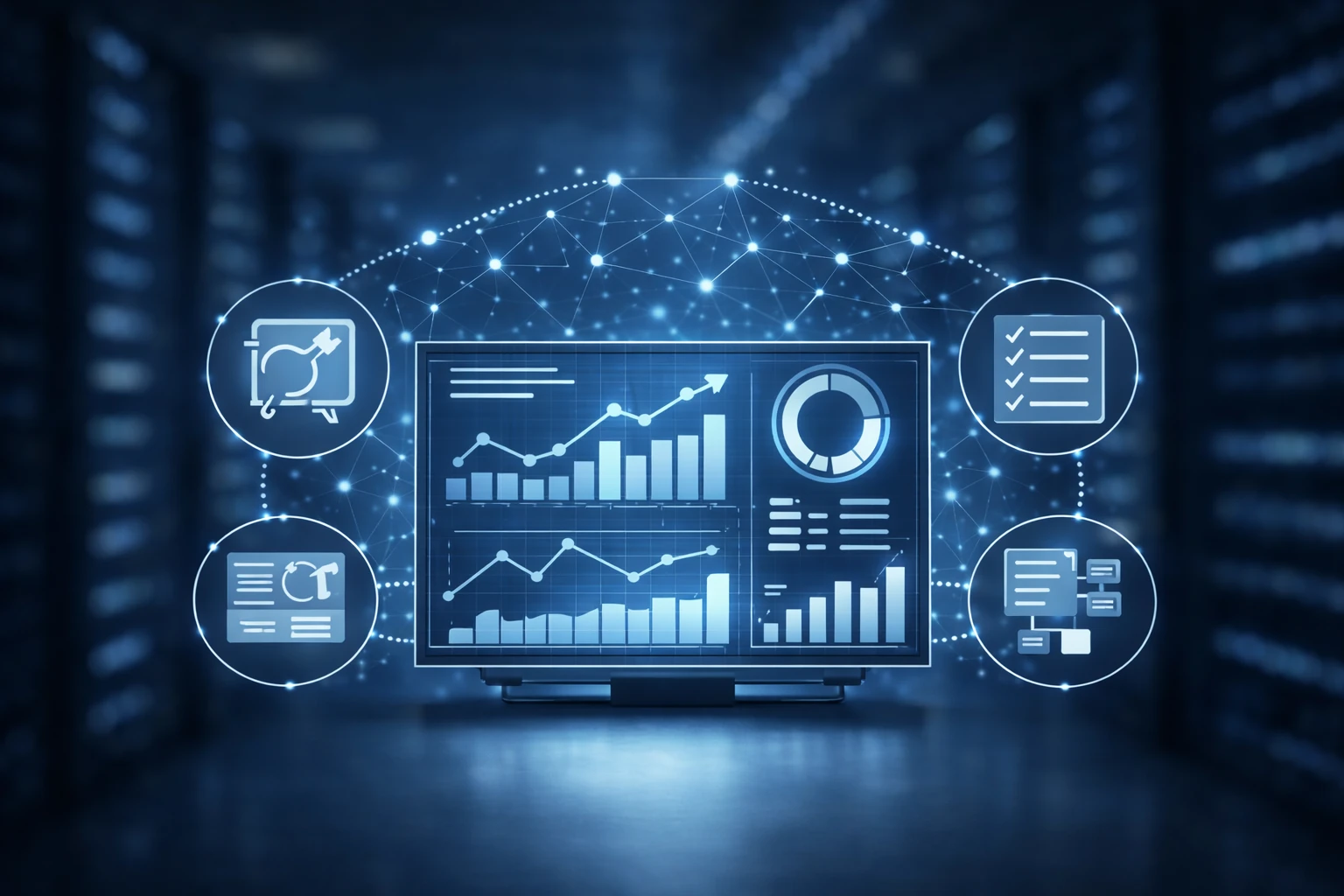 IT-Monitoring Dashboard zur Überwachung von Servern, Systemen und IT-Infrastruktur im Unternehmen