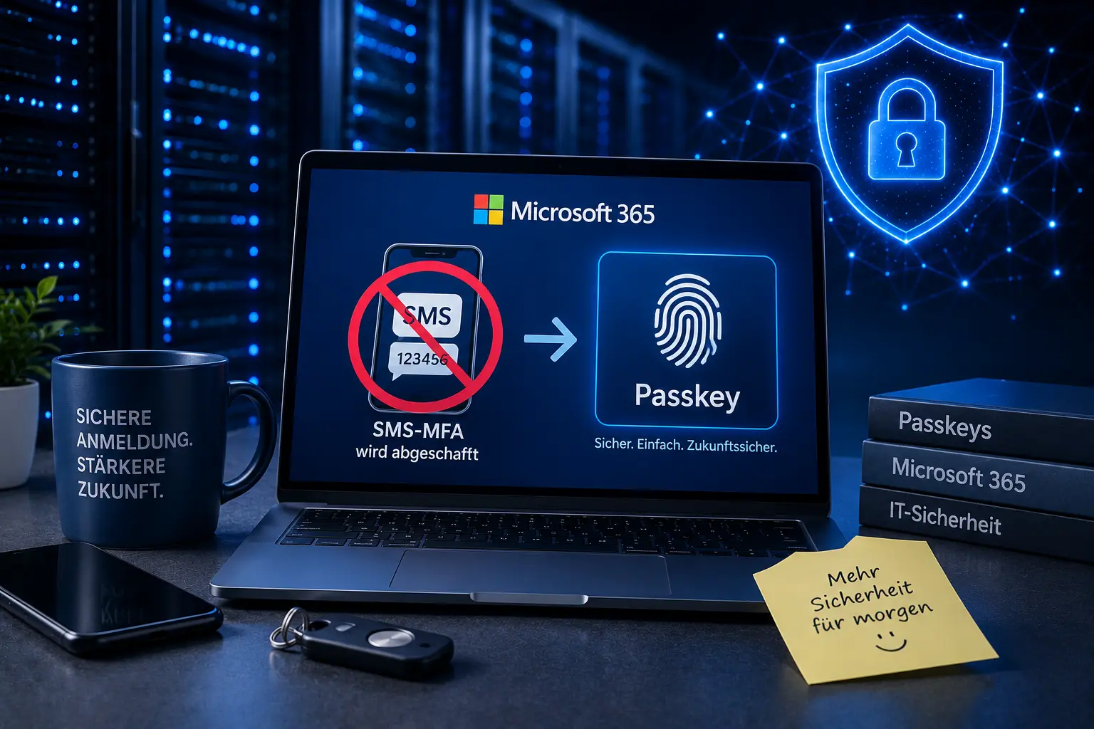 SMS-MFA bei Microsoft 365 wird durch Passkeys ersetzt