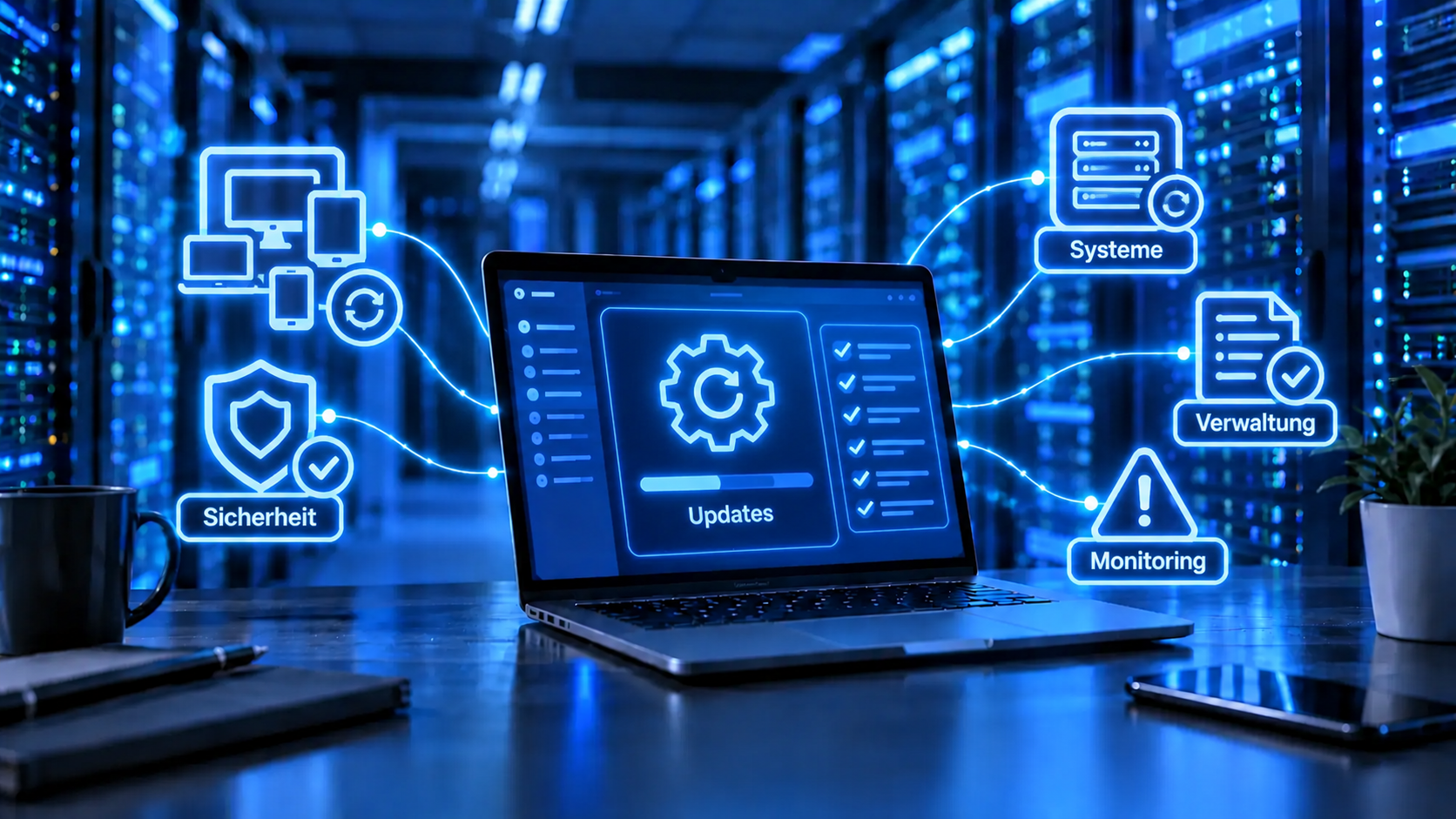 Patch-Management mit Software-Updates, IT-Sicherheit, Systemverwaltung und Monitoring